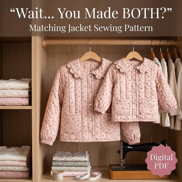 One Pattern, Two Matching Quilted Jackets