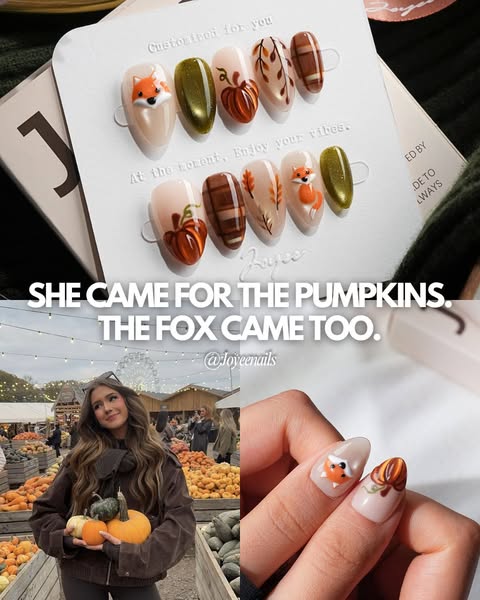 Fall Tales, worn on your hands