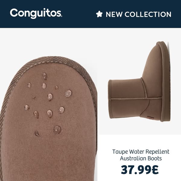 Taupe Water Repellent Australian Boots