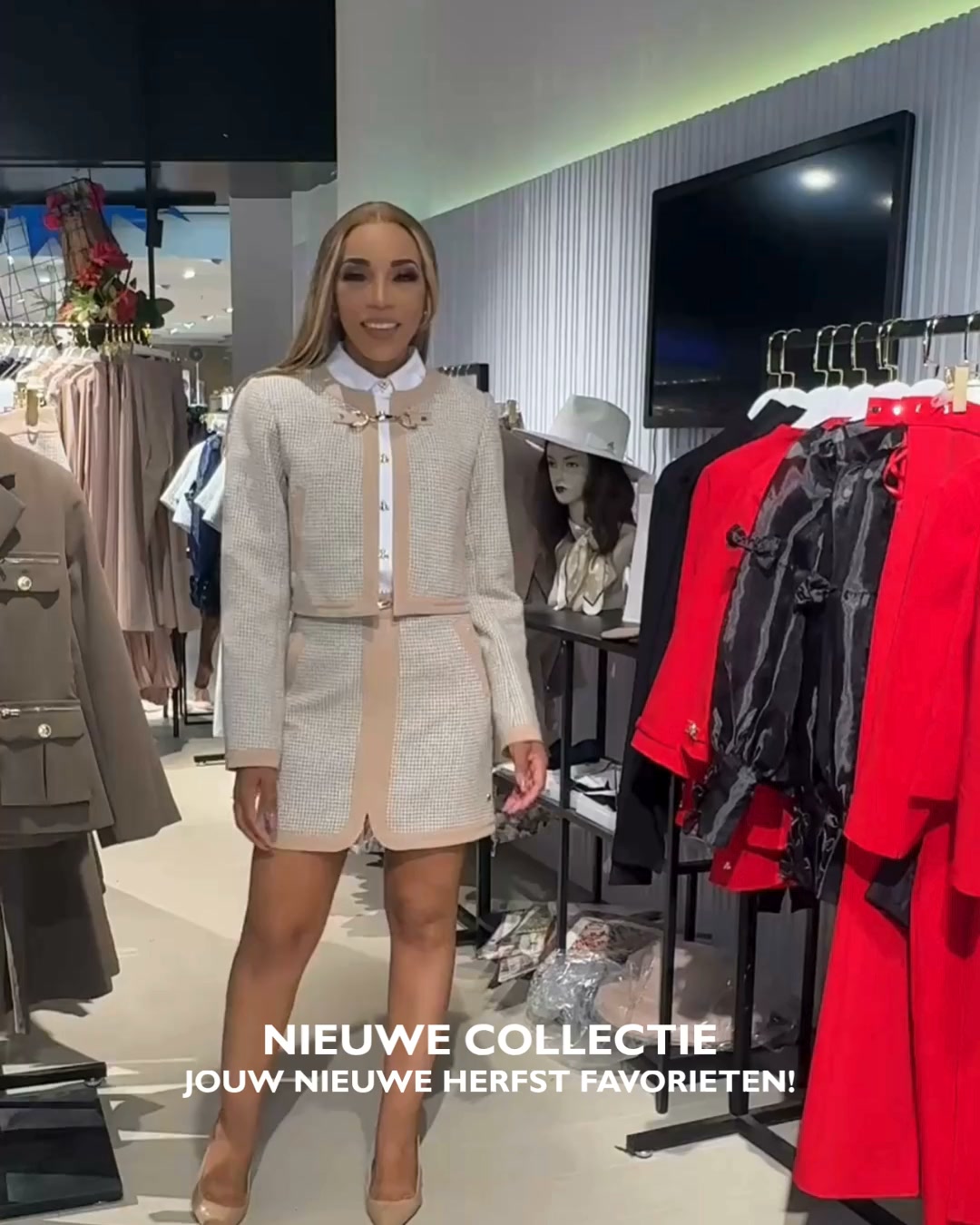 Shop hier deze prachtige bouclé set!