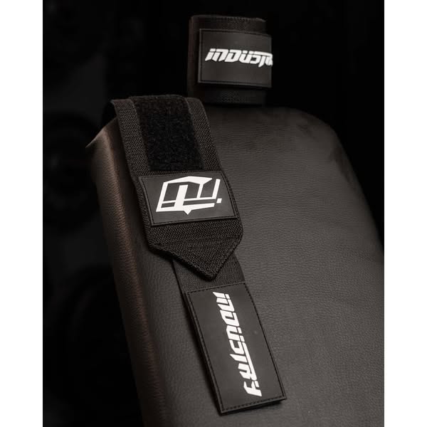 Team Industry Stiff Wrist Wraps - Black & White