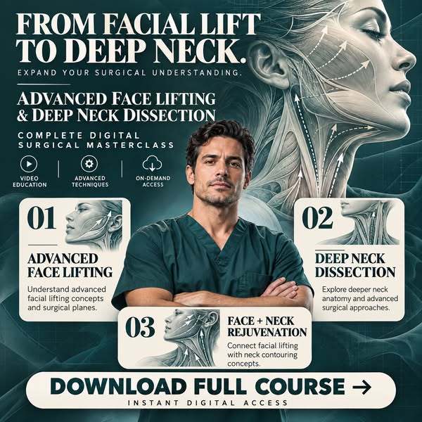 Master Advanced Face-Lifting & Deep Neck Surgery — 12 Complete Surgical Cases