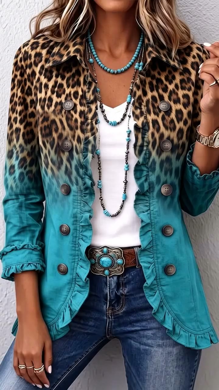 Leopard Blazer Jacket
