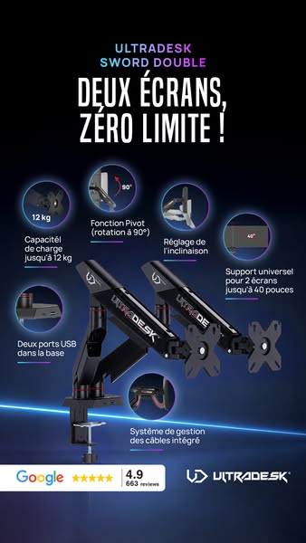 UltraDesk SWORD DOUBLE