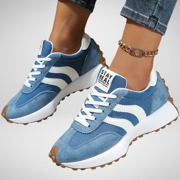 Sneakers con plateau ammortizzato