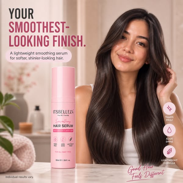 Frizz to smoother-looking hair.