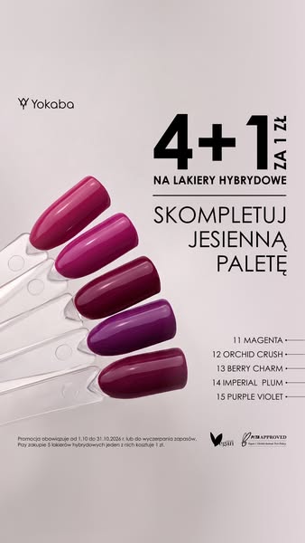 4+1 GRATIS: Lakiery Hybrydowe INFINITY