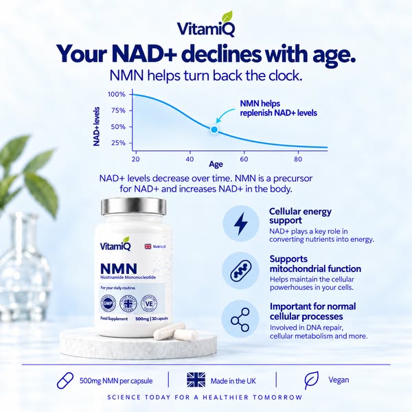Premium NMN. Made in the UK.