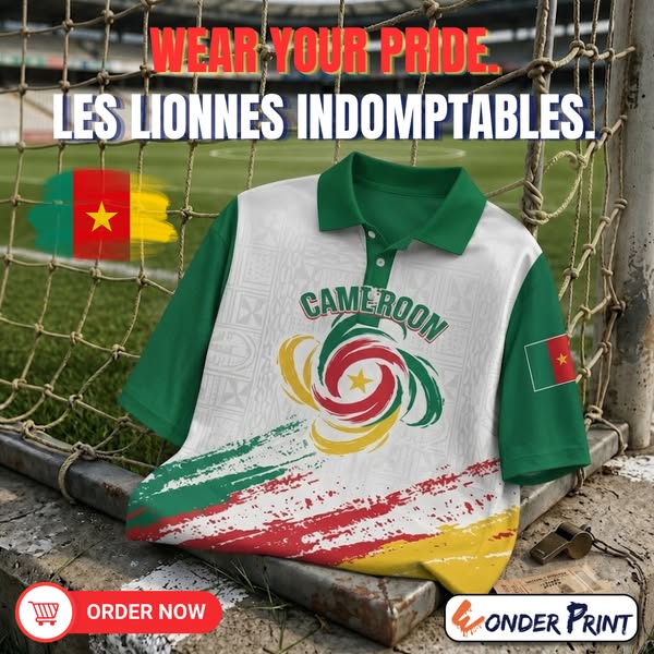 Cameroon Les Lionnes Indomptables Football Custom Polo Shirt Toghu Pattern LT7