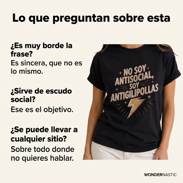Camiseta No soy antisocial