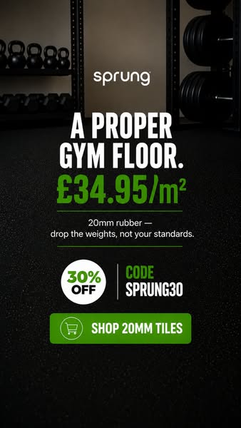 Your Garage. A Proper Gym.