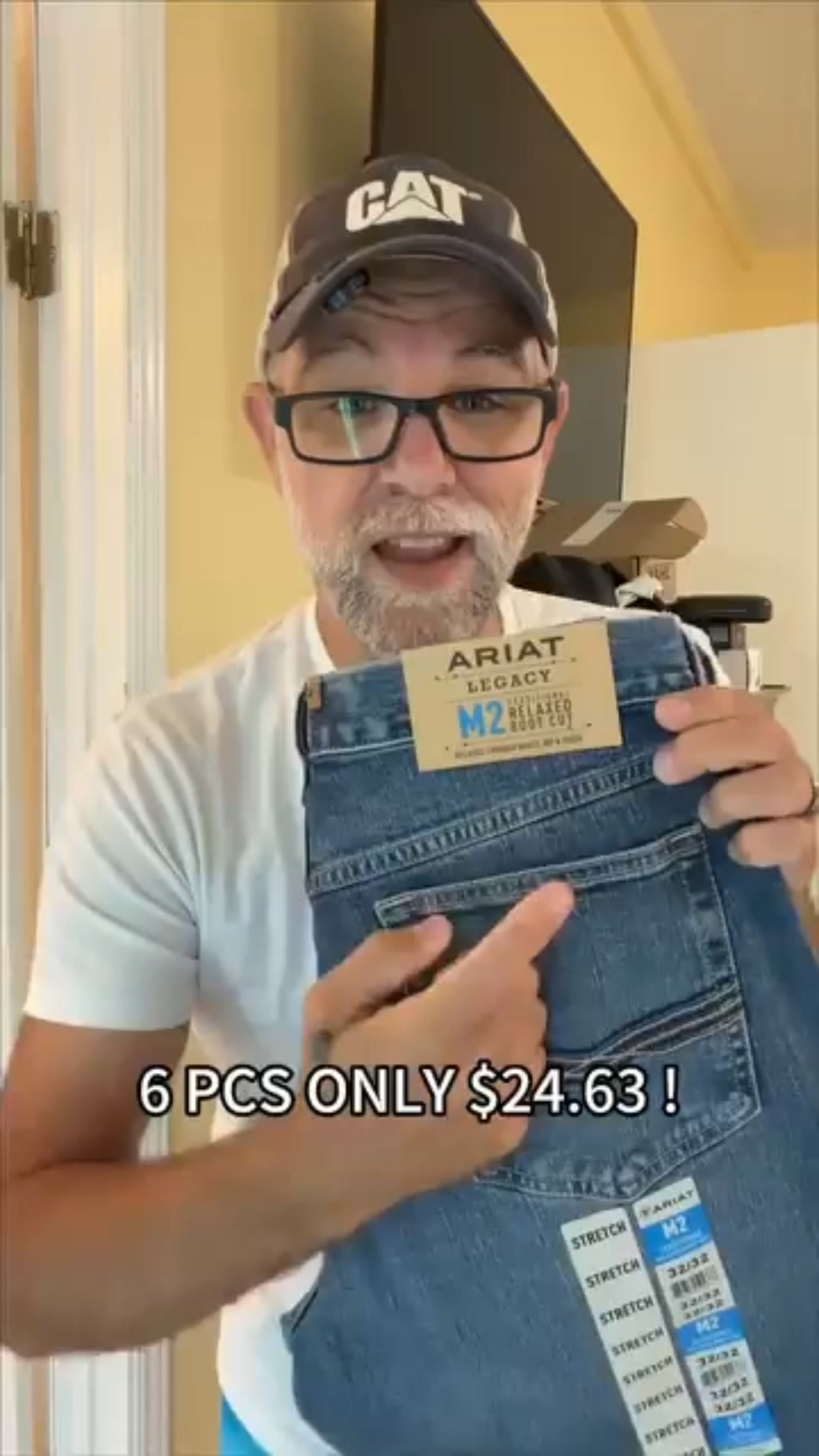 $4.11 Each | Men's Relaxed Stretch Boot-Cut Jeans