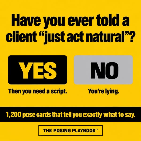 The Posing Playbook™ — 1,200 Pose Cards in 15 Categories