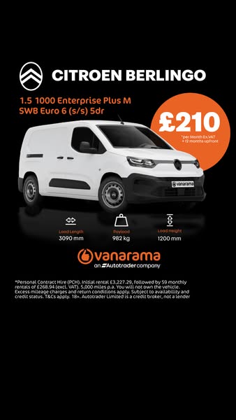 Our best value van deals