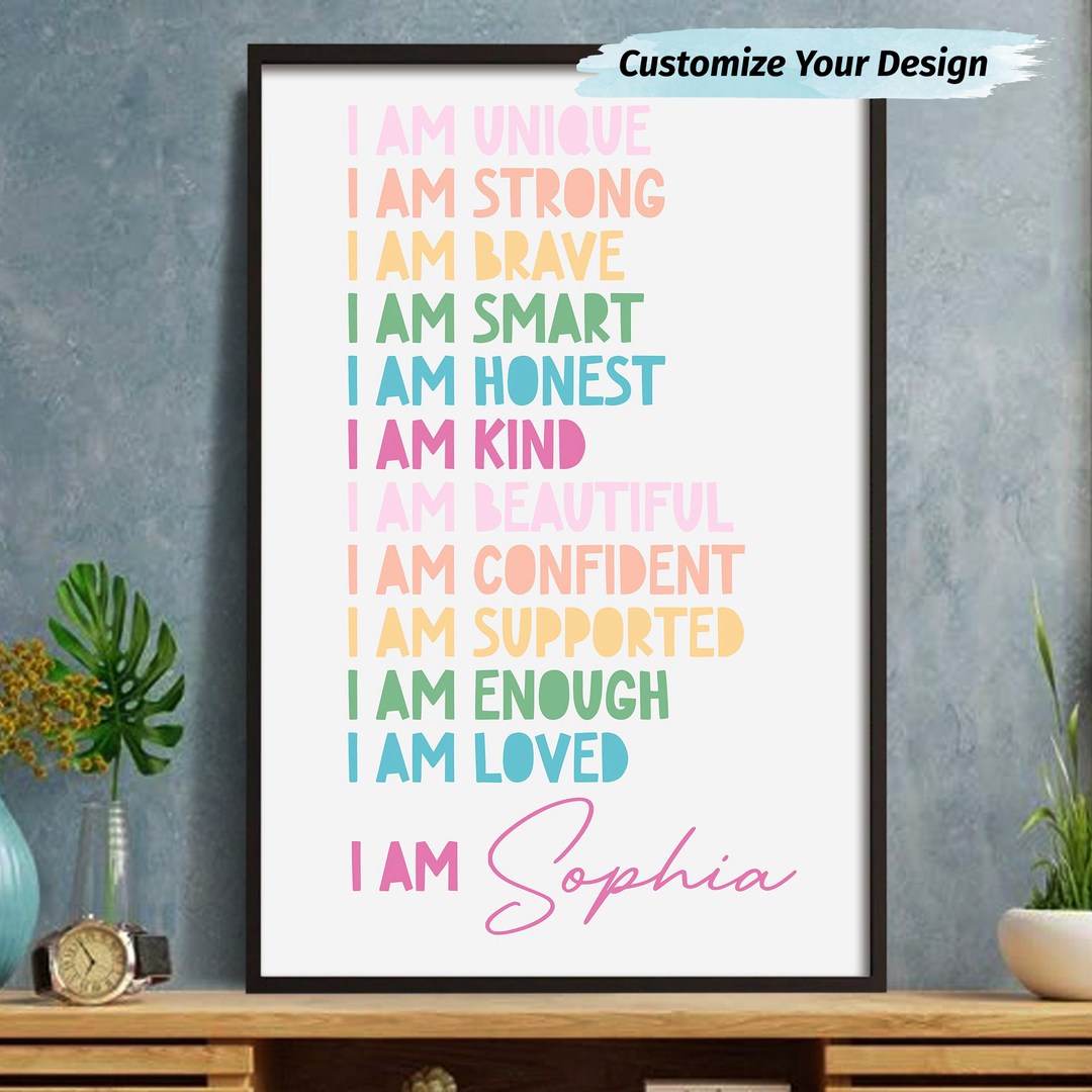 Empower Your Daughter! Personalized Inspirational Poster