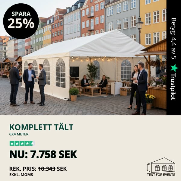 Tent For Events – spara 25%