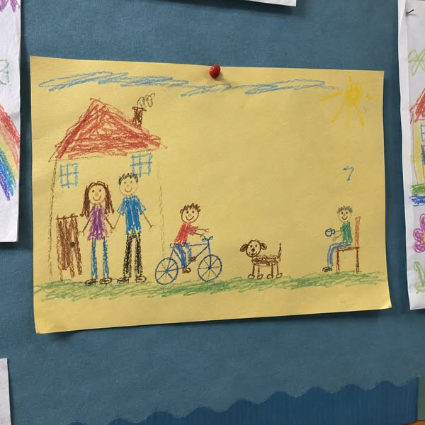 A 6 year old drew her family. One detail broke her.