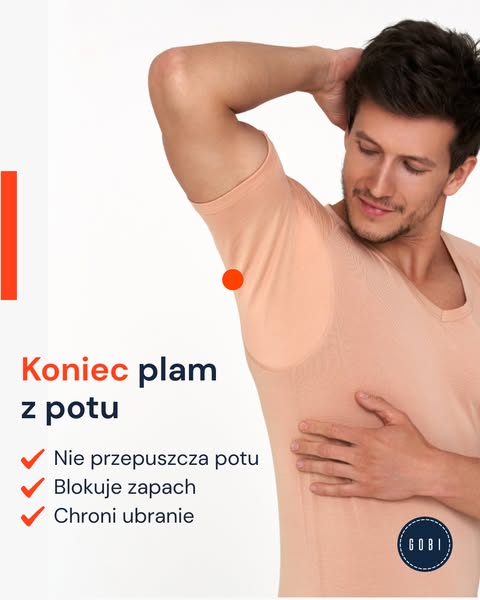 Koszulka Gobi pod koszulę przeciw poceniu