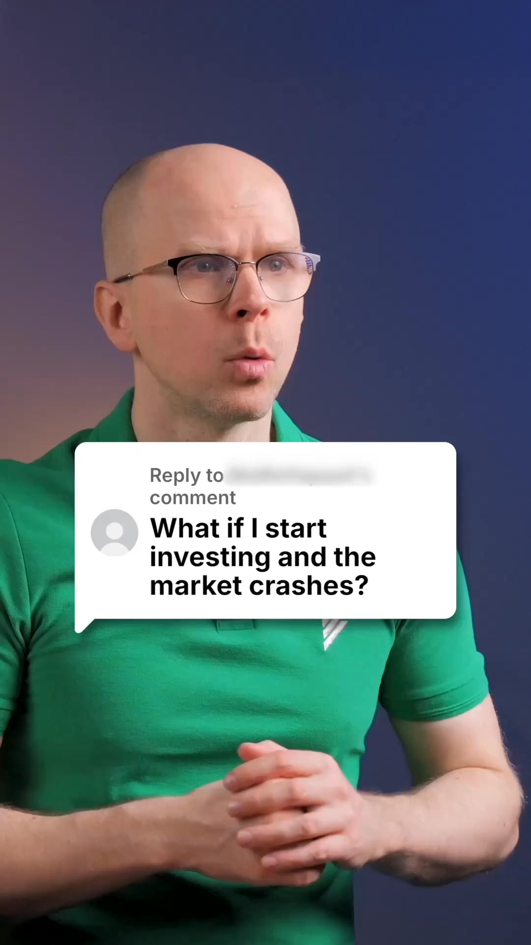 What if the market crashes as soon as I start investing?