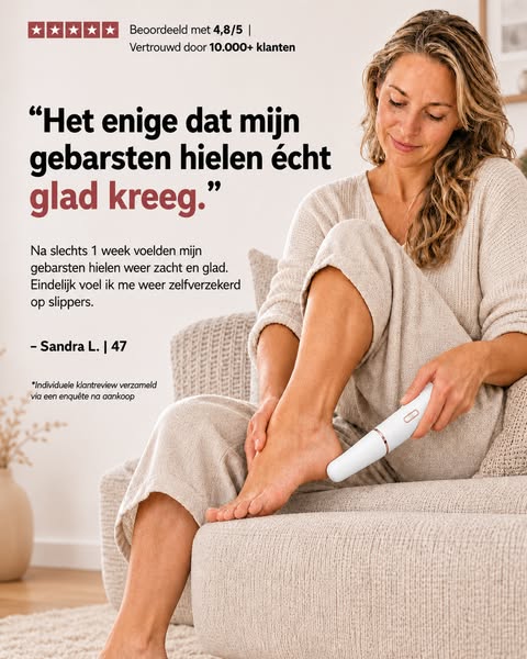Sandra’s geheim voor gladde hielen
