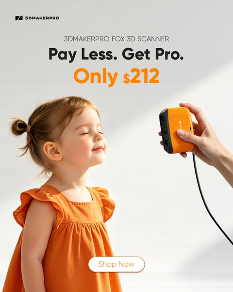 Only $212Fox 3D Scanner
