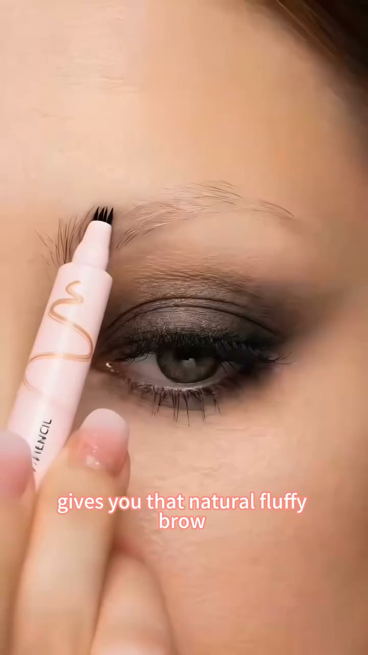 Waterproof Eyebrow Pencil with 4-Prong Tip