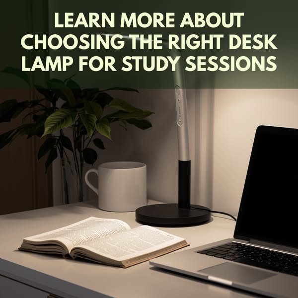 Learn more about choosing the right desk lamp for study sessions