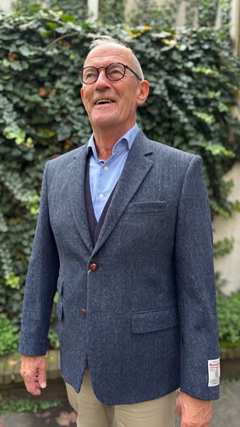 Blaues Harris Tweed Sakko
