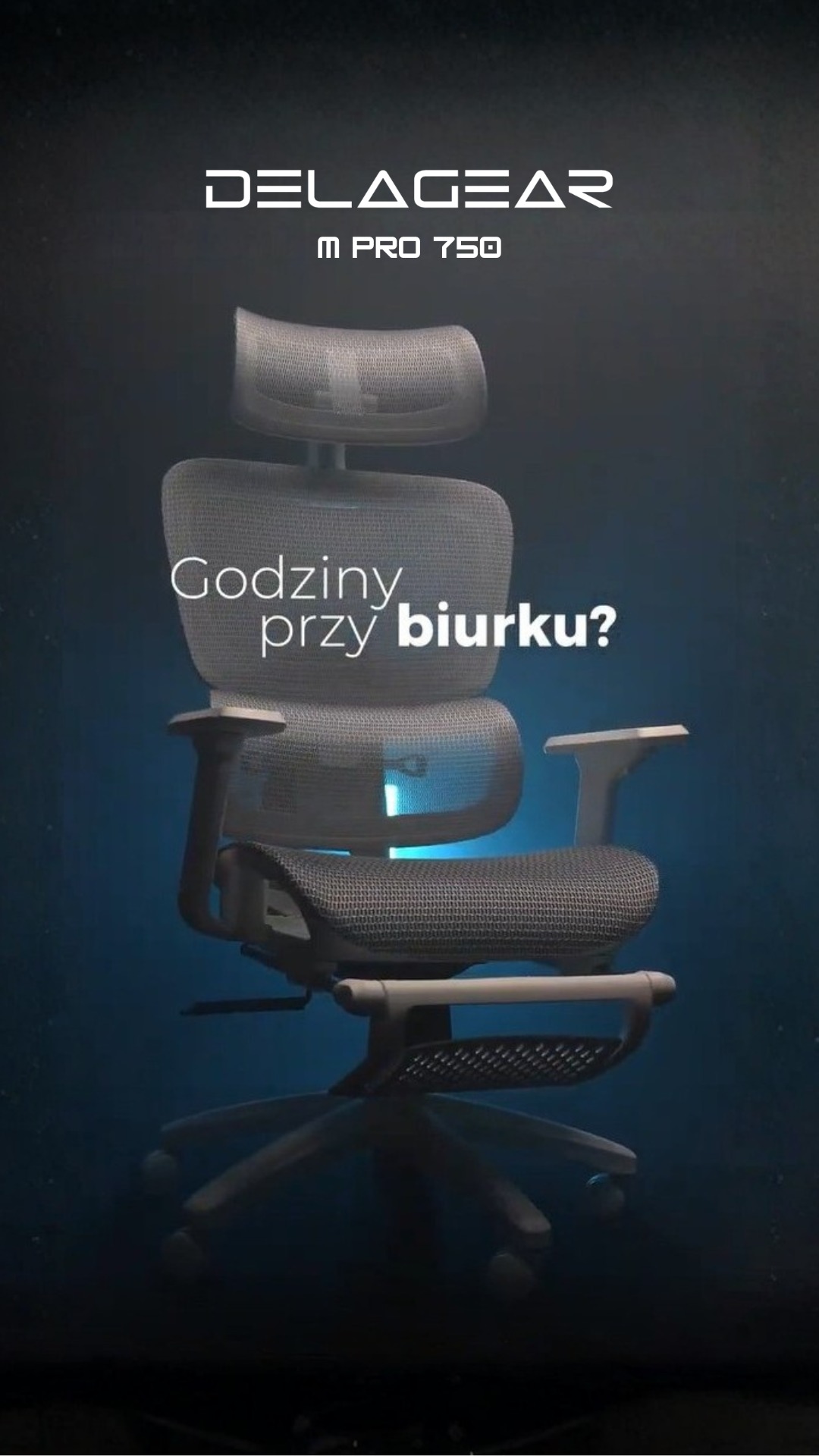 M Pro 750 Wysuń podnóżek. Zrelaksuj się.