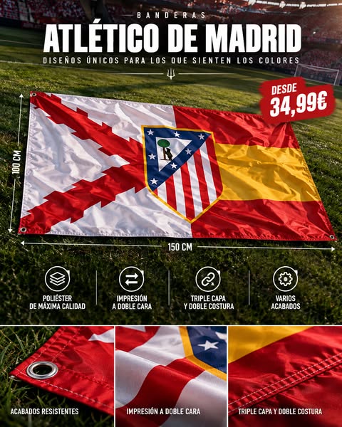 Banderas de tu equipo desde 34.99€