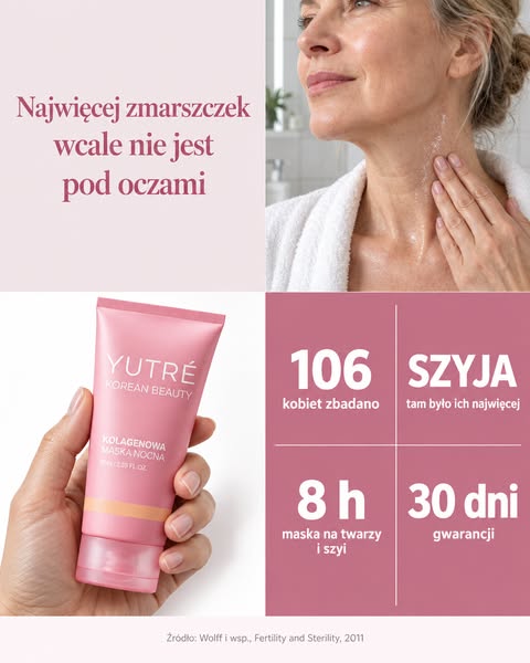 Maska nocna na twarz i szyję
