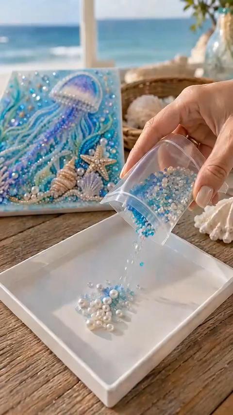 Ocean Theme Pearl Art DIY Kit
