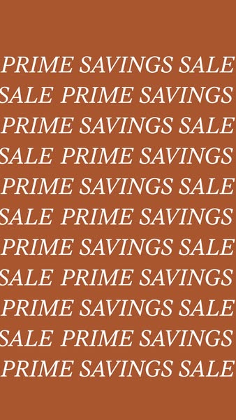 Prime Savings: Sitewide Sale!