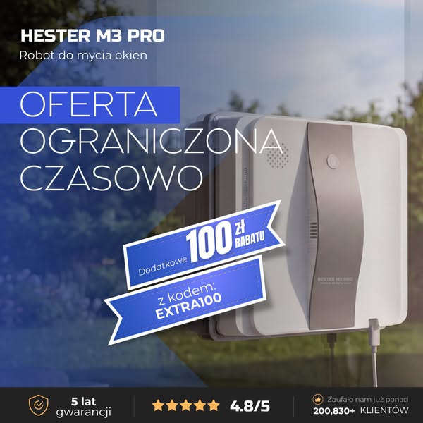 Kod: EXTRA100 + darmowa dostawa