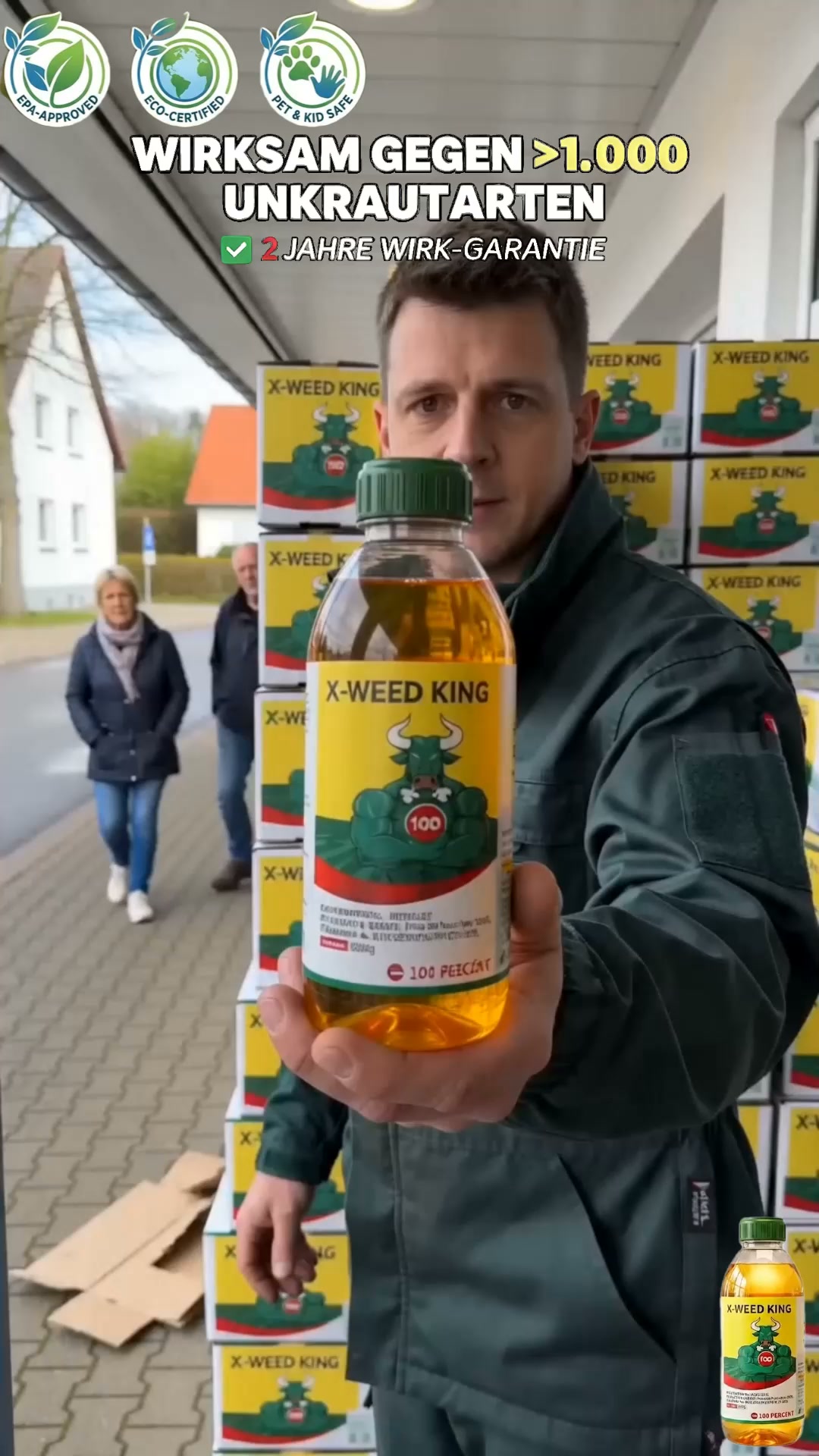 Dieser Dünger (mit integriertem Unkrautvernichter) löst zwei Probleme in einer Flasche!