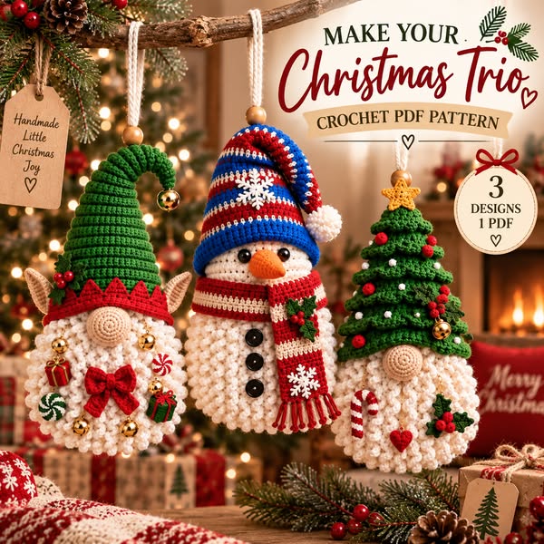 3 Christmas Designs. 1 PDF.