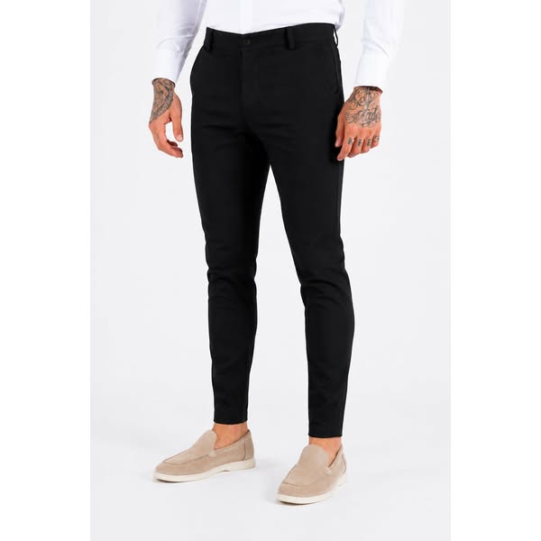 Super stretch pantalon black