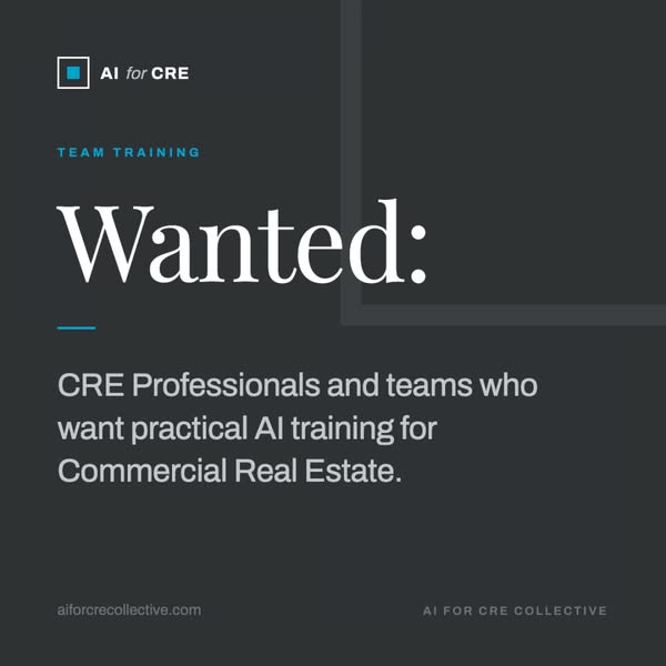Anúncio de AI for CRE