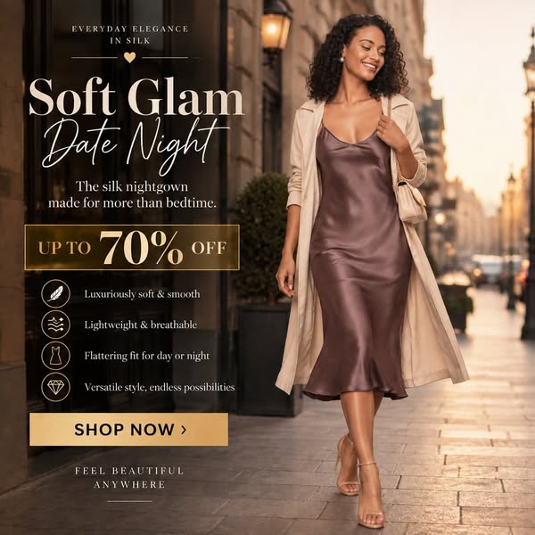100% Pure Mulberry Silk Midi Dress