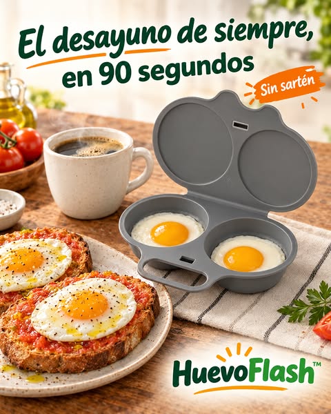 Huevos perfectos en 90 segundos