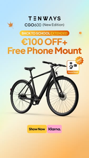 Extended: €100 OFF + FREE Phone Mount