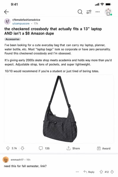 The crossbody that ends the debate