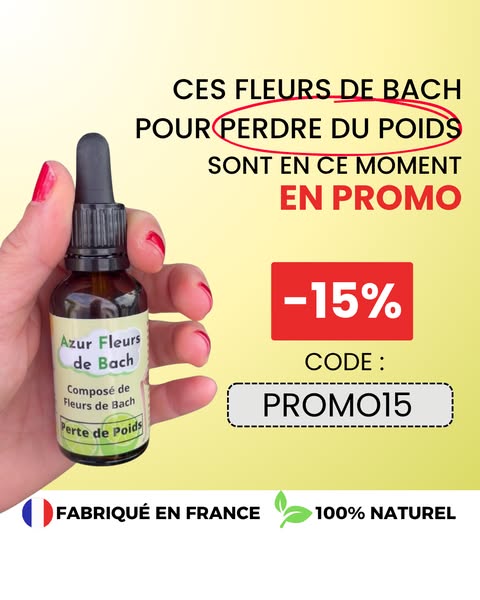 Perdre durablement avec Azur Fleurs de Bach