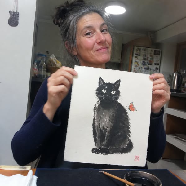Learn The Ancient Japanese Art Of Painting Ink Cats