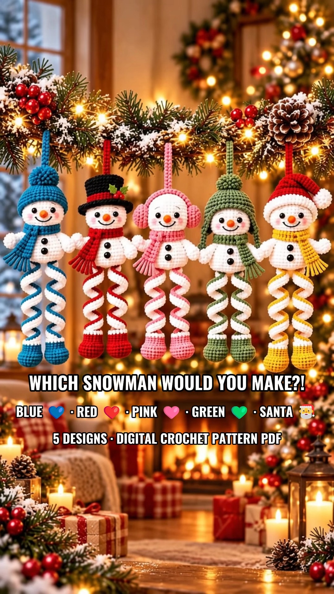 Which Snowman Would You Crochet First?