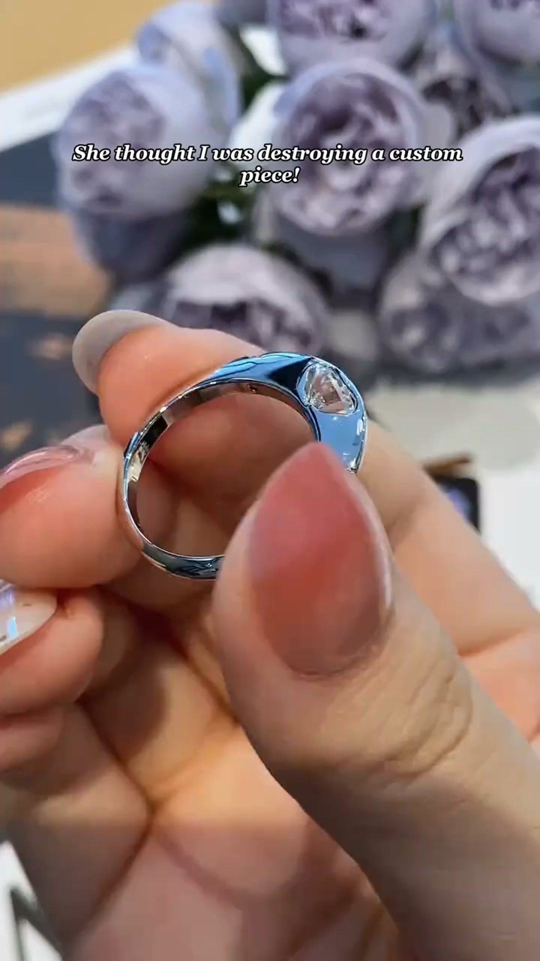 Planet Orbit Moissanite Ring