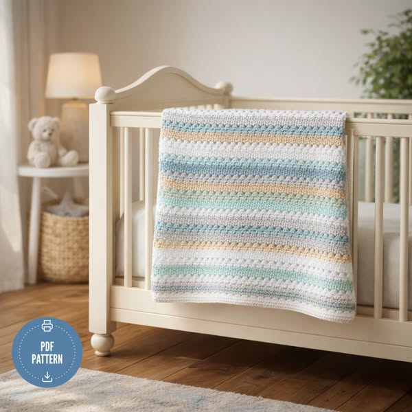 90% Off Coastal Calm Crochet Blanket Pattern