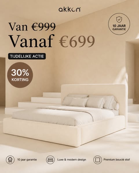 Nu -30% op de complete beddencollectie