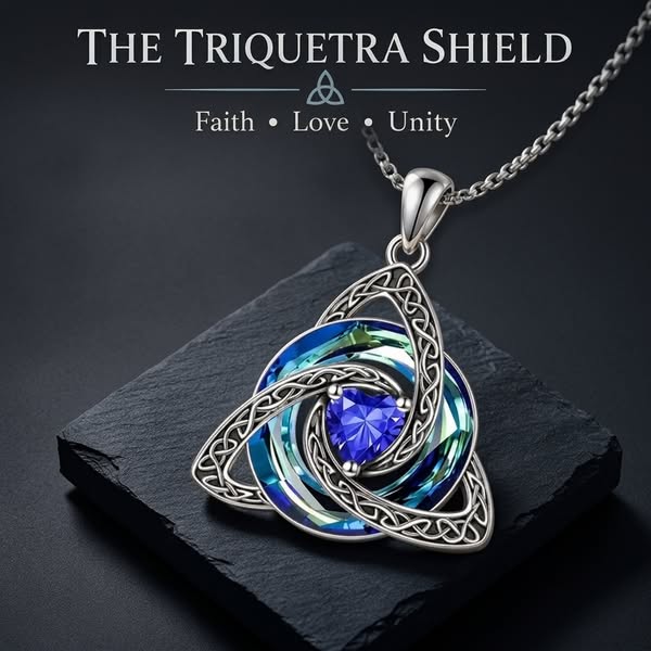 Last Day Only＄19.99 Celtic Birthstone Shield: Wear Your Protection & Story - January / Garnet / Every order comes with a beautiful gi