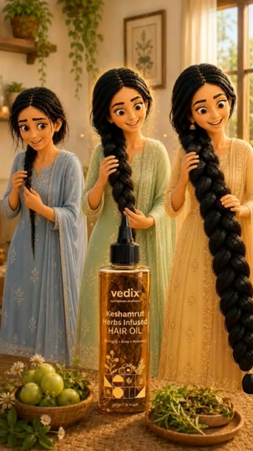Vedix Keshamrut 16+ Herbs Infused Hair Oil